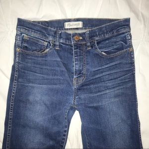 madewell “high riser skinny” jeans